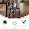 Flash Furniture Jackson Commercial Grade Rustic Black Industrial Wood Dining Chair, 2PK 2-XU-DG-W0236-BLK-GG - alternate 3